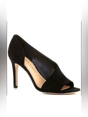 Gibson Latimer Violette Black Suede D’Orsay Heels